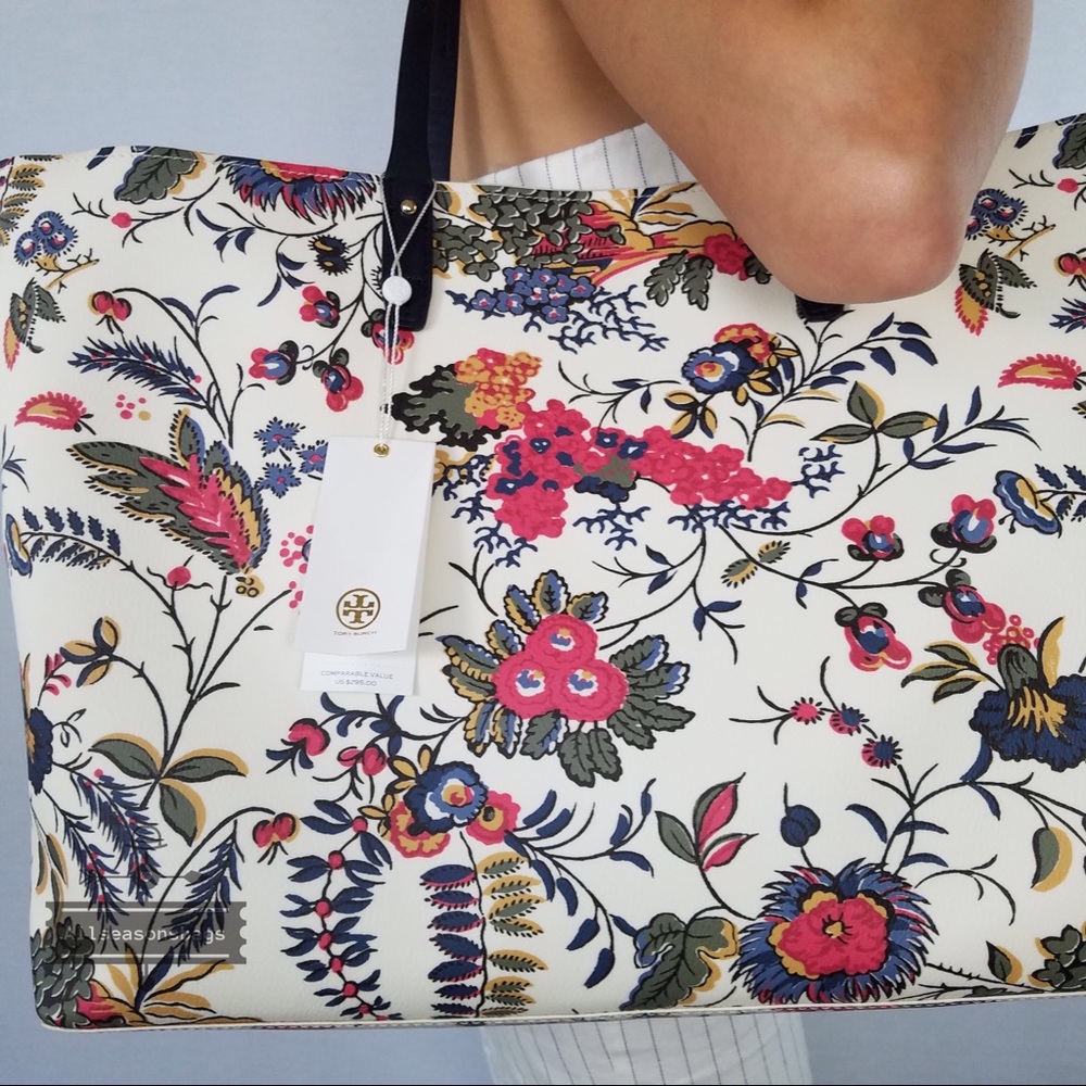Tory Burch Kerrington Square Tote Gabriella floral - Picture 6 of 8
